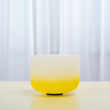 432hz 10 inch Quartz Crystal Singing Bowl Aria Gradient Design E Note