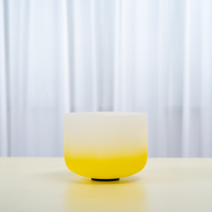 432hz 10 inch Quartz Crystal Singing Bowl Aria Gradient Design E Note