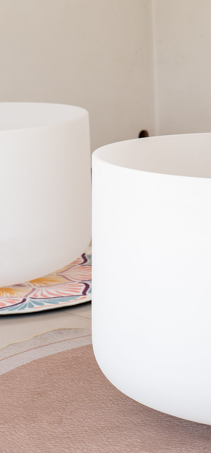 <h1>Large diameter Crystal Singing Bowls</h1>